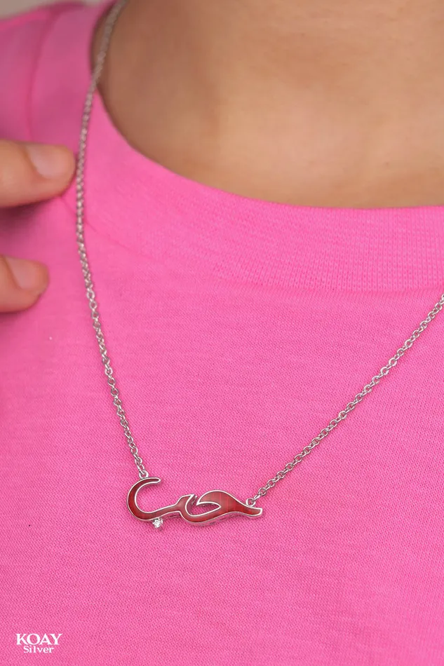 Necklaces KOAY Silver Store Zircon 7OB Necklace