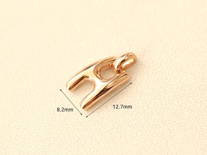 Necklaces MinimalBijoux 14K 18K Gold Glossy H Necklace