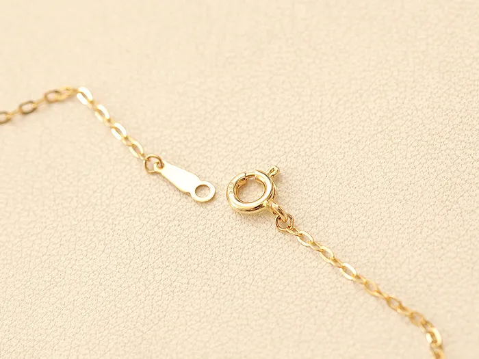 Necklaces MinimalBijoux 14K 18K Gold Glossy H Necklace