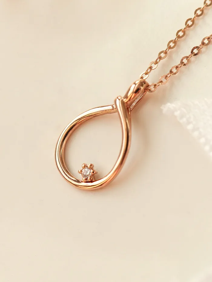 Necklaces MinimalBijoux 14K 18K Gold Rope Cubic Necklace