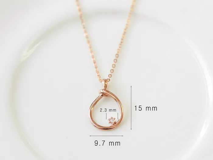 Necklaces MinimalBijoux 14K 18K Gold Rope Cubic Necklace