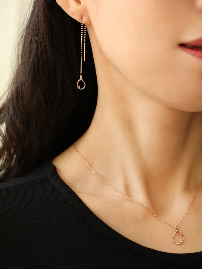 Necklaces MinimalBijoux 14K 18K Gold Rope Cubic Necklace