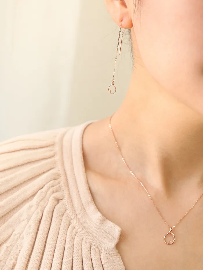 Necklaces MinimalBijoux 14K 18K Gold Rope Cubic Necklace