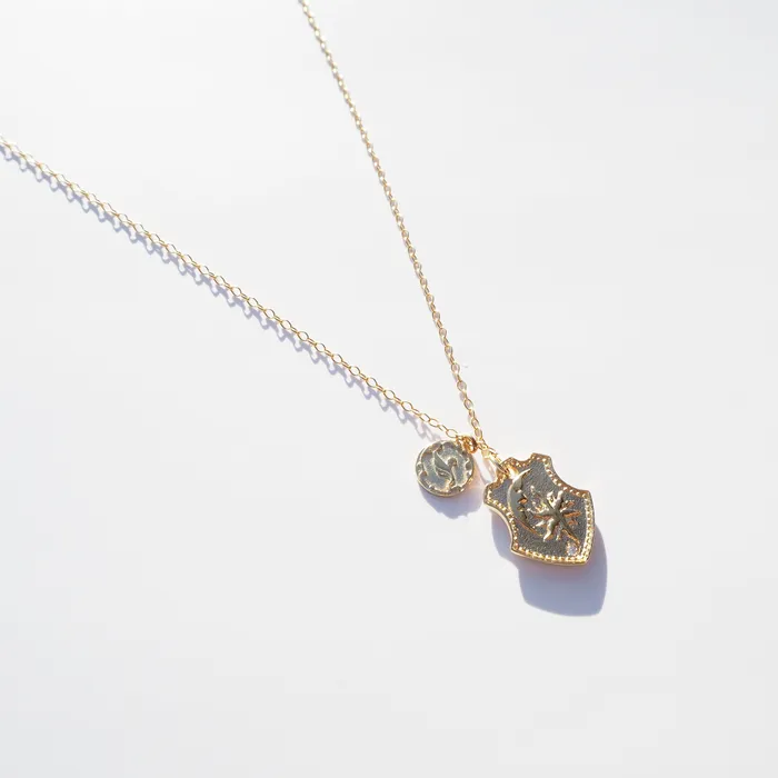 Necklaces Moon Wellness Diamond Motif Necklace