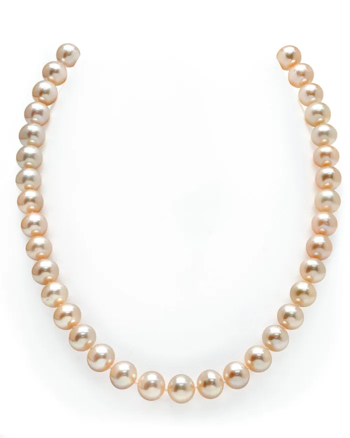Necklaces SPT 95105mm Peach Freshwater Pearl Necklace AAA Quality