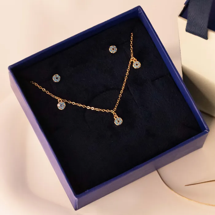Necklaces Upakarna Tiny Round Charms Necklace Gift Set