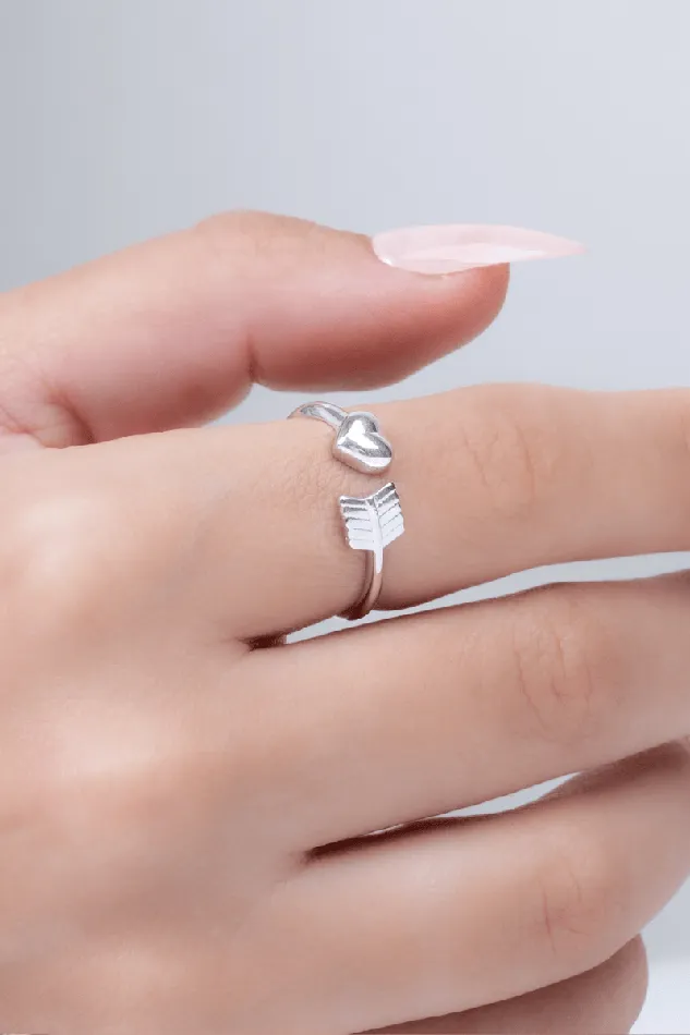 Plain Heart 01 Ring KOAY Silver Store Rings