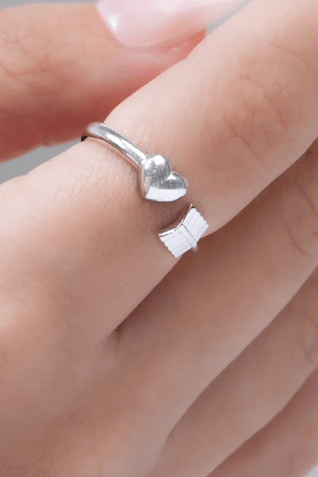 Plain Heart 01 Ring KOAY Silver Store Rings