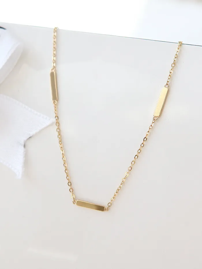 PreStyled Sets MinimalBijoux 14K 18K Gold simple stick anklet