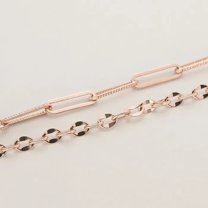 PreStyled Sets MinimalBijoux 14K 18K Gold Whale Tale Clip Chain Anklet