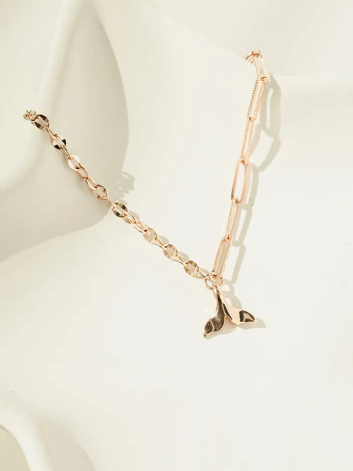 PreStyled Sets MinimalBijoux 14K 18K Gold Whale Tale Clip Chain Anklet