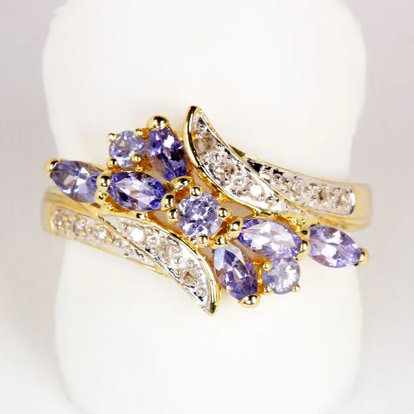 Rings Estate Tanzanite and diamond Ring vendorunknown
