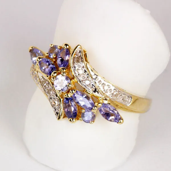 Rings Estate Tanzanite and diamond Ring vendorunknown