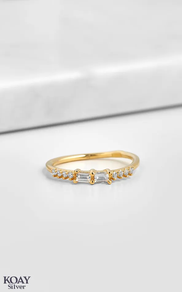Rings KOAY Silver Store Zircon Ring 083GP