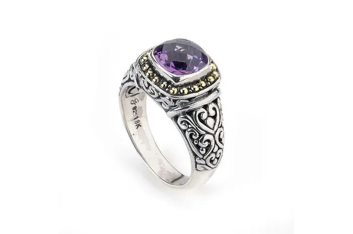 Rings Samuel B Zion Ring Amethyst