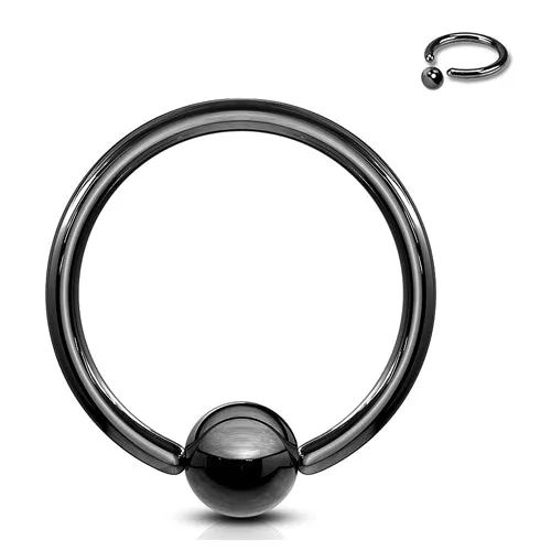 Rings Tulsa Body Jewelry 16g Black Captive Bead Ring