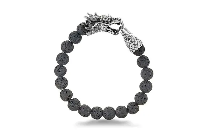 Samuel B Bracelets Azhdaha Lava Bracelet