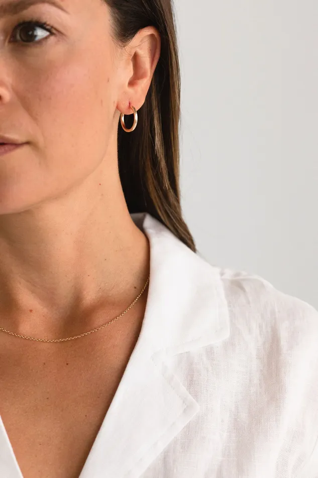 Sheena Marshall Jewelry Earrings Everyday Click Hoop Earrings Sterling Silver