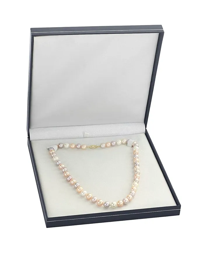 SPT Necklaces 8085mm Akoya Multicolor Pearl Necklace AAA Quality