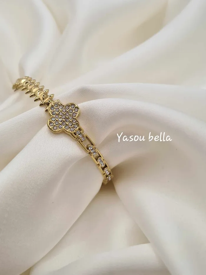 Yasou Jewelry Bracelets Bracelet Dubai Flower Diamant d 58cm