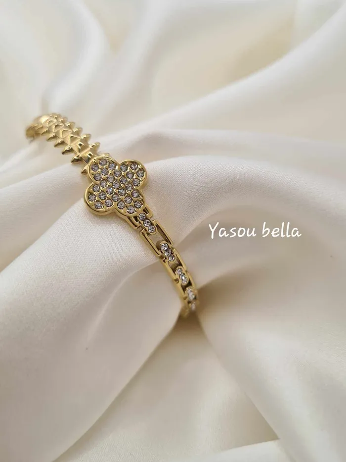 Yasou Jewelry Bracelets Bracelet Dubai Flower Diamant d 58cm