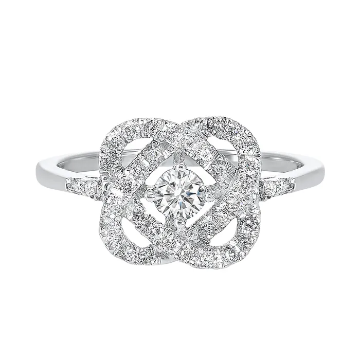 14K Loves Crossing Diamond Ring 050 CTW International Diamond Center Rings