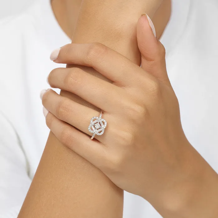 14K Loves Crossing Diamond Ring 050 CTW International Diamond Center Rings