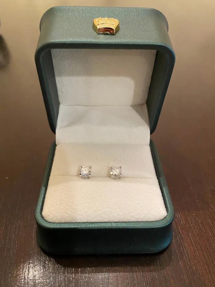 5mm Round Cut Moissanite Earrings DripGawd Jewelry Earrings