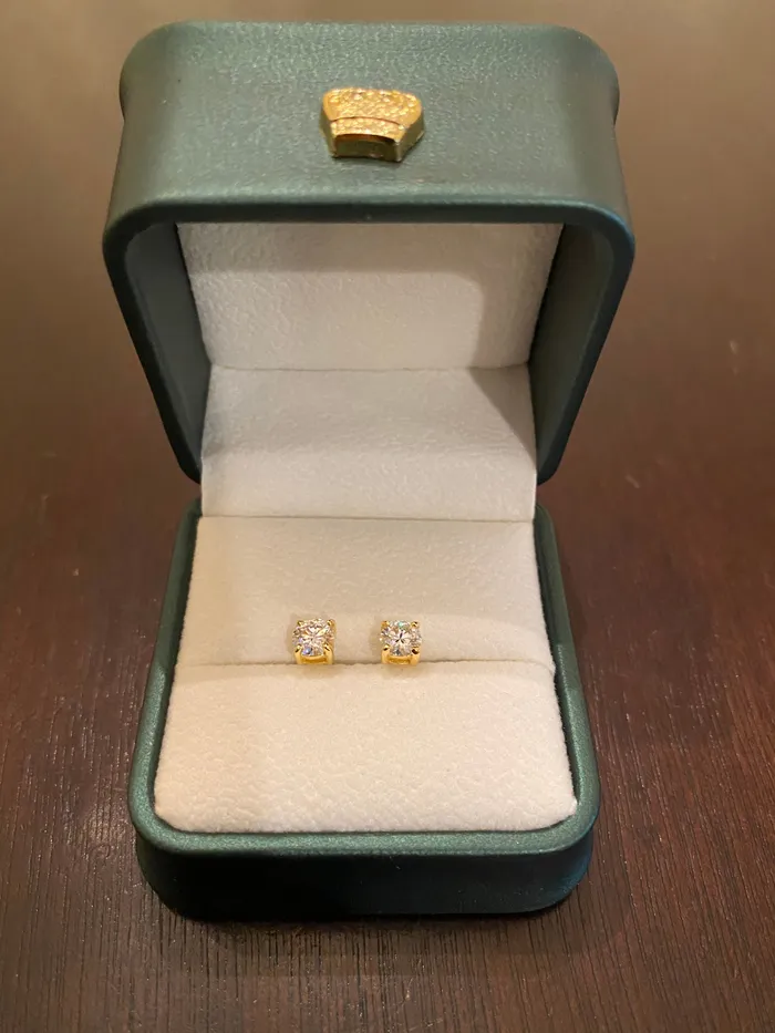 5mm Round Cut Moissanite Earrings DripGawd Jewelry Earrings