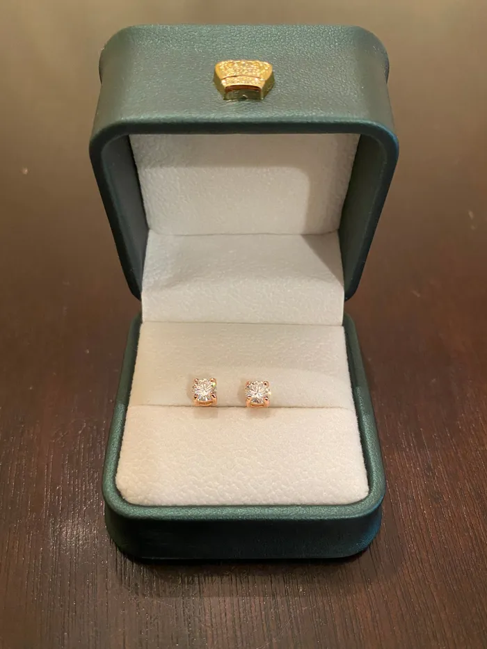 5mm Round Cut Moissanite Earrings DripGawd Jewelry Earrings