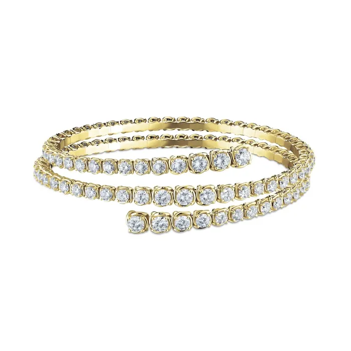 A Link Abbracci 788 ctw 18K Yellow Gold 3 Row Diamond Bypass Bracelet Shop IDC estore Bracelets A Link Abbracci 788 ctw 18K Yellow Gold 3 Row Diamond Bypass Bracelet Shop IDC estore Bracelets