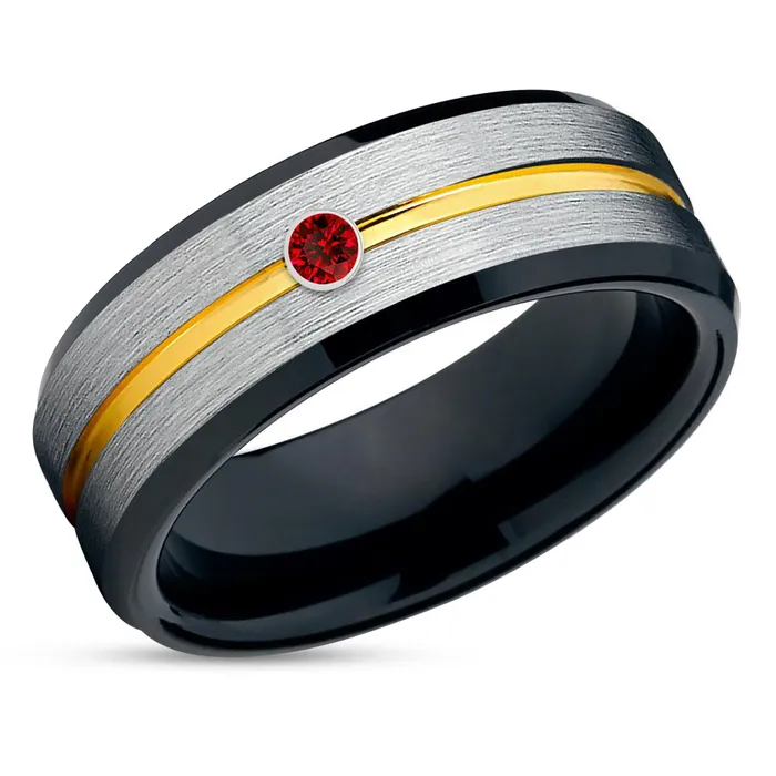 Black Tungsten Wedding Ring Ruby Wedding Band Black Wedding Ring Ruby Ring Black Ring Clean Casting Jewelry Rings Black Tungsten Wedding Ring Ruby Wedding Band Black Wedding Ring Ruby Ring Black Ring Clean Casting Jewelry Rings