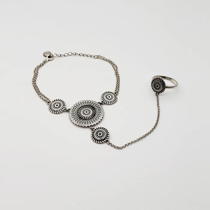 Bracelets Arm Root Arm Root Sun Bracelet with Ring