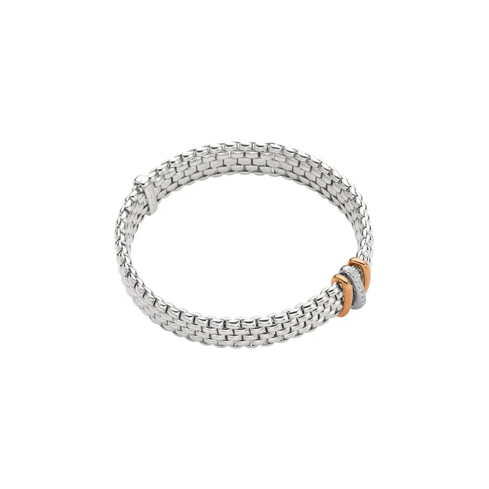 Bracelets International Diamond Center Fope Panorama 18K Gold Bracelet 008 CTW