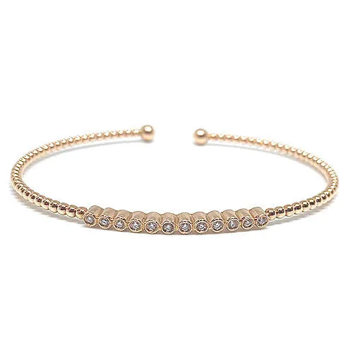 Bracelets International Diamond Center Gabriel Co 14K Rose Gold Pave Diamond Bracelet Bracelets International Diamond Center Gabriel Co 14K Rose Gold Pave Diamond Bracelet