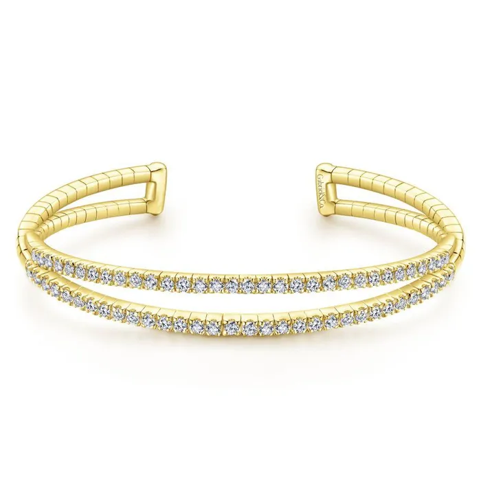 Bracelets International Diamond Center Gabriel Co Demure Yellow Gold Bracelet 141 CTW Bracelets International Diamond Center Gabriel Co Demure Yellow Gold Bracelet 141 CTW