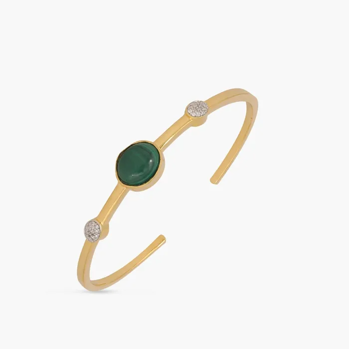 Bracelets Malachite Classic Silver Cuff Bracelet SILVER