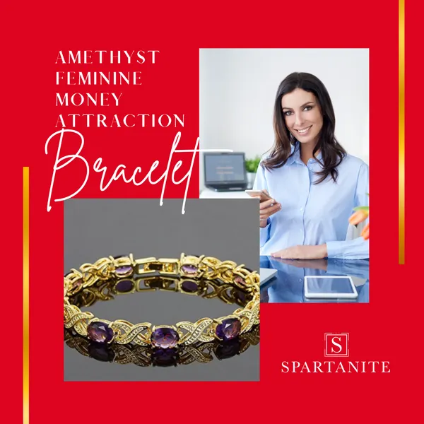 Bracelets Shop Thespartanite Amethyst Feminine Money Attraction Bracelet