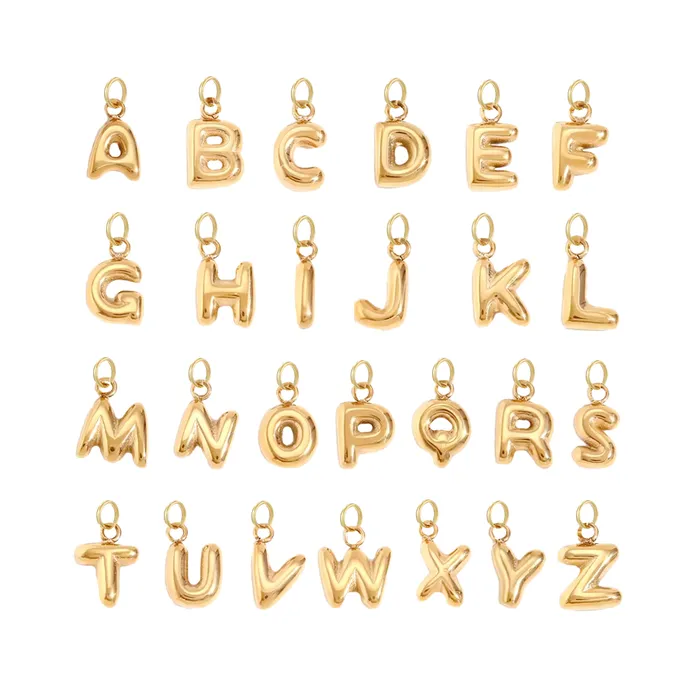 Charm Necklaces Charm Letters VibeSzn