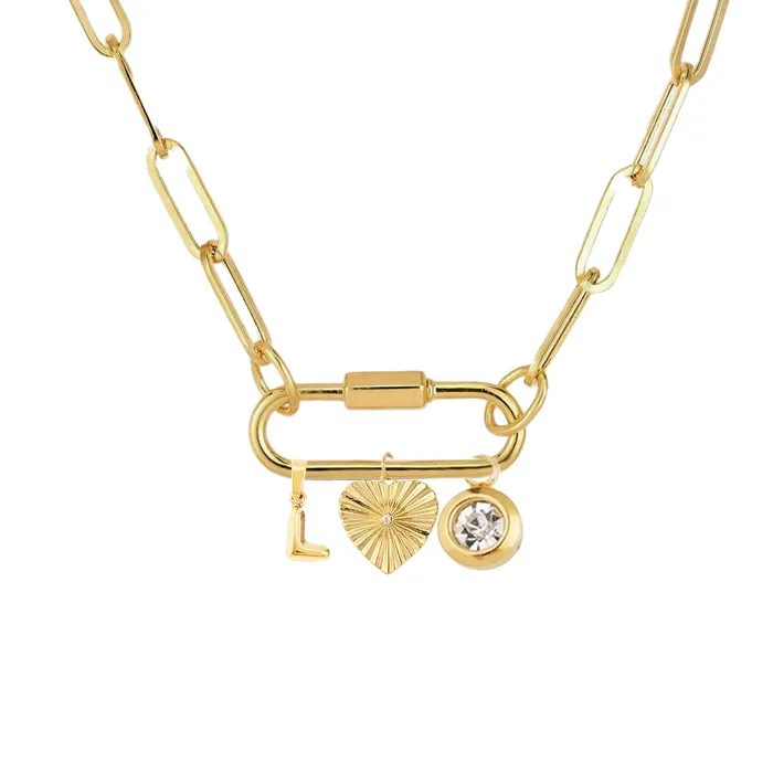 Charm Necklaces Charm Letters VibeSzn