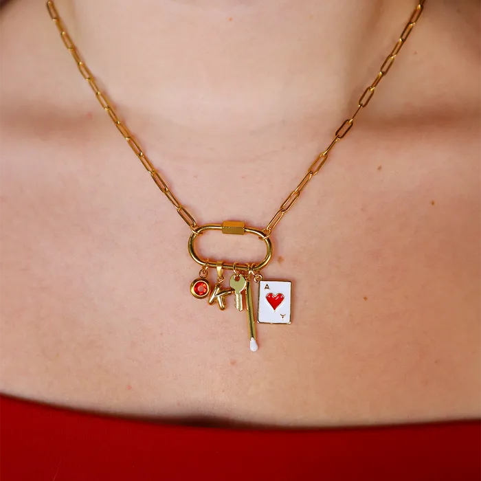 Charm Necklaces Charm Letters VibeSzn