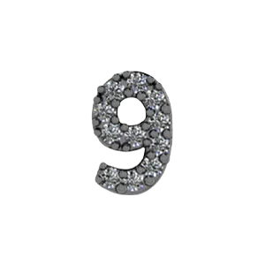 Charm Necklaces SG Fine Slider Number 9 Charm