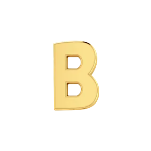 Charm Necklaces SG Fine Slider Solid Letter B Charm