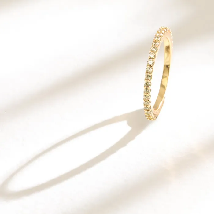 Circle of Love Yellow Silver Ring SILVER Rings