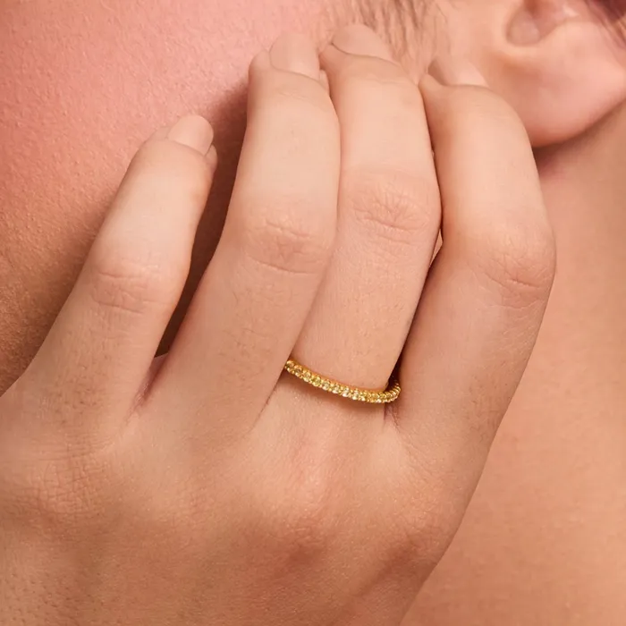 Circle of Love Yellow Silver Ring SILVER Rings