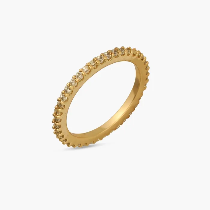 Circle of Love Yellow Silver Ring SILVER Rings