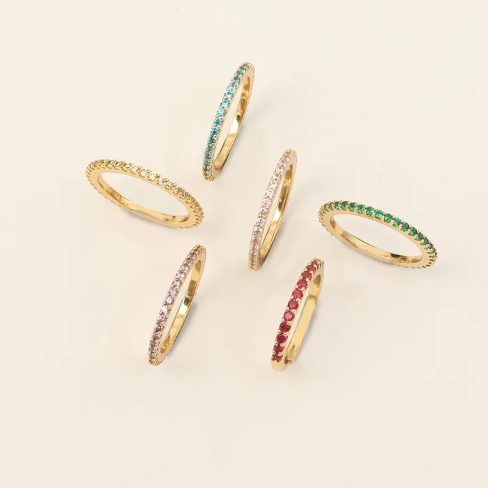 Circle of Love Yellow Silver Ring SILVER Rings