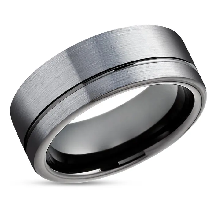 Clean Casting Jewelry Rings Black Wedding Ring Gray Wedding Band Tungsten Wedding Ring Tungsten Carbide Ring Clean Casting Jewelry Rings Black Wedding Ring Gray Wedding Band Tungsten Wedding Ring Tungsten Carbide Ring