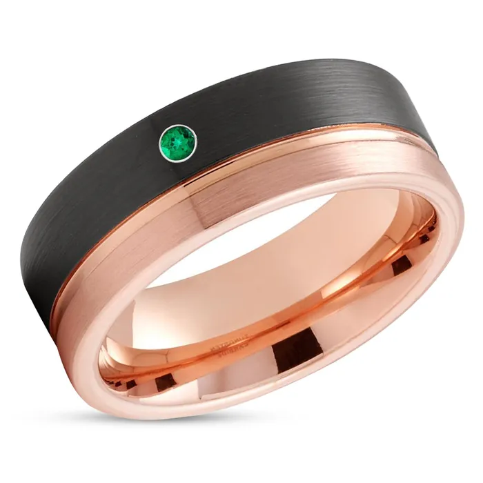 Clean Casting Jewelry Rings Black Wedding Ring Tungsten Wedding Ring Rose Gold Tungsten Ring Emerald Ring Clean Casting Jewelry Rings Black Wedding Ring Tungsten Wedding Ring Rose Gold Tungsten Ring Emerald Ring