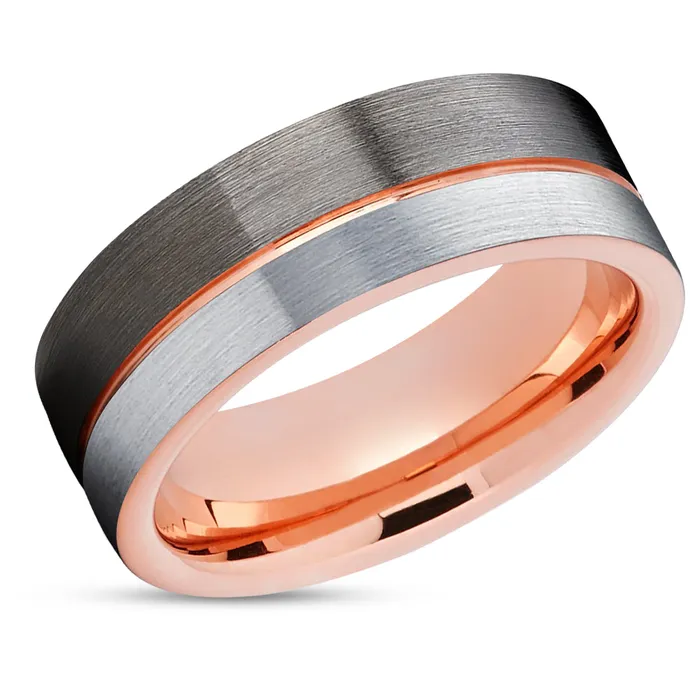 Clean Casting Jewelry Rings Rose Gold Tungsten Ring Rose Gold Wedding Ring Tungsten Carbide Ring Wedding Band Clean Casting Jewelry Rings Rose Gold Tungsten Ring Rose Gold Wedding Ring Tungsten Carbide Ring Wedding Band